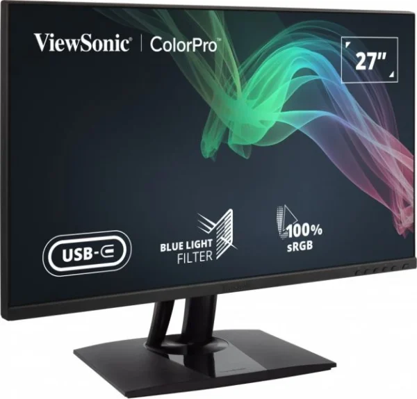 ViewSonic VP2756-2K 27-Inch 2K QHD Pantone Validated 100% sRGB Factory Pre-Calibrated Monitor with 60W USB-C - VP2756-2K