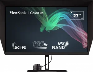 ViewSonic VP2776 ColorPro 27-Inch QHD Pantone Validated Video Editing Monitor with Integrated Calibrator, 95% DCI-P3, 165Hz, Nano IPS - VP2776-2K