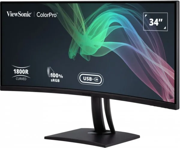 ViewSonic VP3481a 34-Inch UWQHD+ Pantone Validated 100% sRGB Curved Monitor with Docking Station - VP3481A