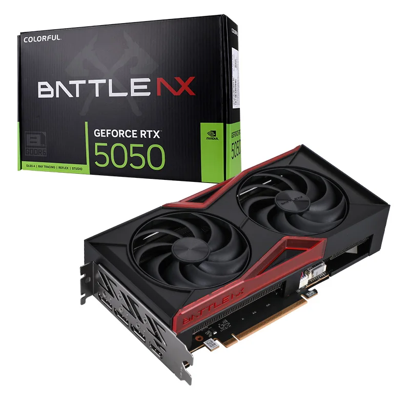 COLORFUL GeForce RTX 5050 Battle AX DUO 8GB GDDR6 Graphics Card - COLORFUL GEFORCE RTX5050 BATTLE-AX DUO 8GB-V 1 COLORFUL GeForce RTX 5050 Battle AX DUO 8GB GDDR6 Graphics Card - COLORFUL GEFORCE RTX5050 BATTLE-AX DUO 8GB-V