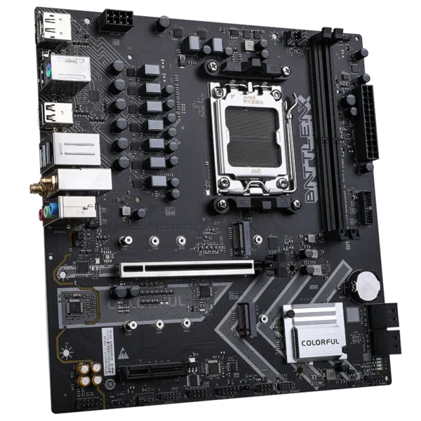Colorful BATTLE-AX B850M-E WIFI V14 Micro-ATX Motherboard with AMD B850 Chipset, AM5 Socket, DDR5 96GB, PCIe 5.0, WiFi 6, Bluetooth 5.2 - B850M-E-WIFI-V14