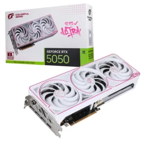 COLORFUL iGame GeForce RTX 5050 Ultra W OC 8GB GDDR6 Graphics Card - COLORUL GEFORCE RTX5050 ULTRA WHITE DUO OC 8GB-V