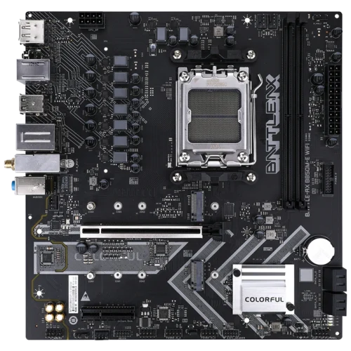 Colorful BATTLE-AX B850M-E WIFI V14 Micro-ATX Motherboard with AMD B850 Chipset, AM5 Socket, DDR5 96GB, PCIe 5.0, WiFi 6, Bluetooth 5.2 - B850M-E-WIFI-V14