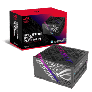 ASUS ROG STRIX 850W Platinum PSU | 80 PLUS Platinum | ATX 3.1 | PCIe 5.1 | GaN MOSFET | GPU-First Voltage Stabilizer - ROG-STRIX-850P-GAMING