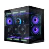 Lian Li O11 Dynamic Mini V2 Compact ATX Mid-Tower Case Tempered Glass Black | Flow version comes with 5 Reverse Blade Fans