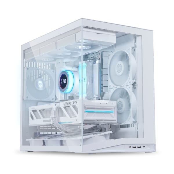 Lian Li O11 Dynamic Mini V2 Compact ATX Mid-Tower Case Tempered Glass Black | Flow version comes with 5 Reverse Blade Fans
