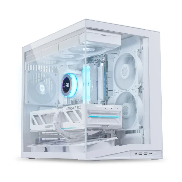 Lian Li O11 Dynamic Mini V2 Compact ATX Mid-Tower Case Tempered Glass Black | Flow version comes with 5 Reverse Blade Fans