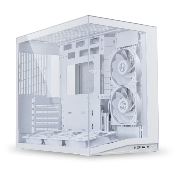 Lian Li O11 Dynamic Mini V2 Compact ATX Mid-Tower Case Tempered Glass Black | Flow version comes with 5 Reverse Blade Fans