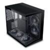 Lian Li O11 Dynamic Mini V2 Compact ATX Mid-Tower Case Tempered Glass Black | Flow version comes with 5 Reverse Blade Fans