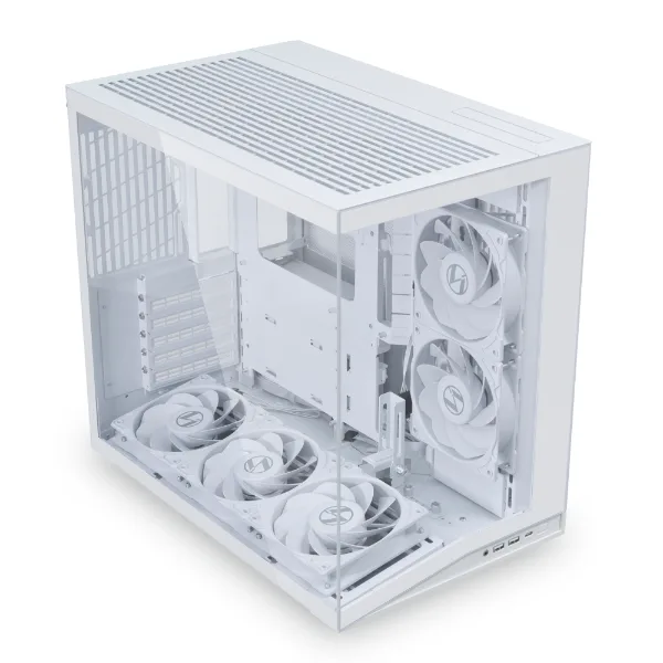 Lian Li O11 Dynamic Mini V2 Compact ATX Mid-Tower Case Tempered Glass Black | Flow version comes with 5 Reverse Blade Fans