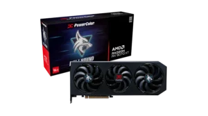 PowerColor Hellhound AMD Radeon RX 9070 XT 16GB GDDR6 PCIe 5.0 4096 Stream Processors 3010MHz Boost with Triple-Ring Fan - RX9070XT 16G-L/OC