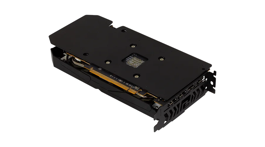 PowerColor Fighter AMD Radeon RX 7600 8GB GDDR6 PCIe 4.0 2048 Stream Processors 2655MHz Boost with Dual 90mm Fans - RX7600 8G-F/V2 2 PowerColor Fighter AMD Radeon RX 7600 8GB GDDR6 PCIe 4.0 2048 Stream Processors 2655MHz Boost with Dual 90mm Fans - RX7600 8G-F/V2 - Image 2