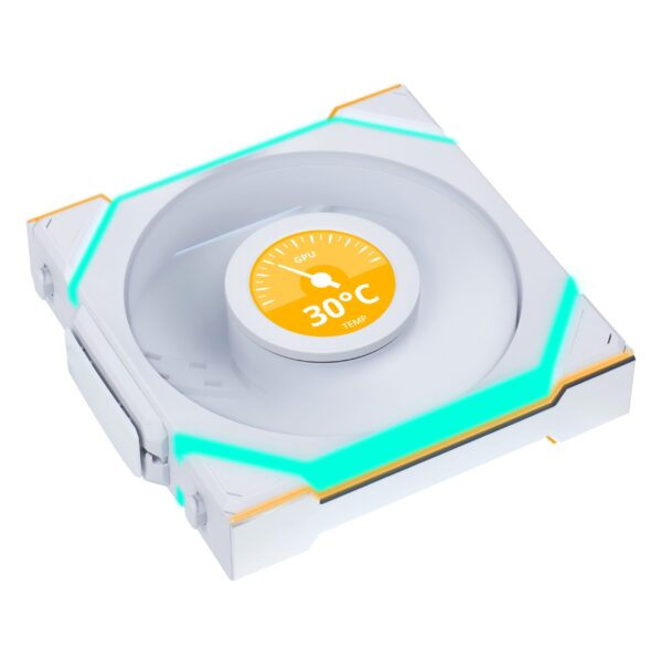 Lian Li UNI Fan SL Wireless ARGB 120mm Cooling Fan with Optional LCD Display | Normal or Reverse Blade | 1-pack | 3-pack | Black | White