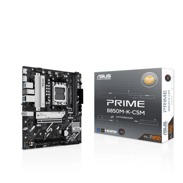 ASUS PRIME B850M-K-CSM micro-ATX Motherboard AMD B850 Chipset DDR5 PCIe 5.0 - PRIME B850M-K-CSM