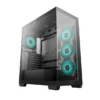 Deepcool CG580 4F Black | White Mid-Tower Case with 4 ARGB Fans - Panoramic Glass Design - R-CG580-BKADA4-G-1 / R-CG580-WHADA4-G-1