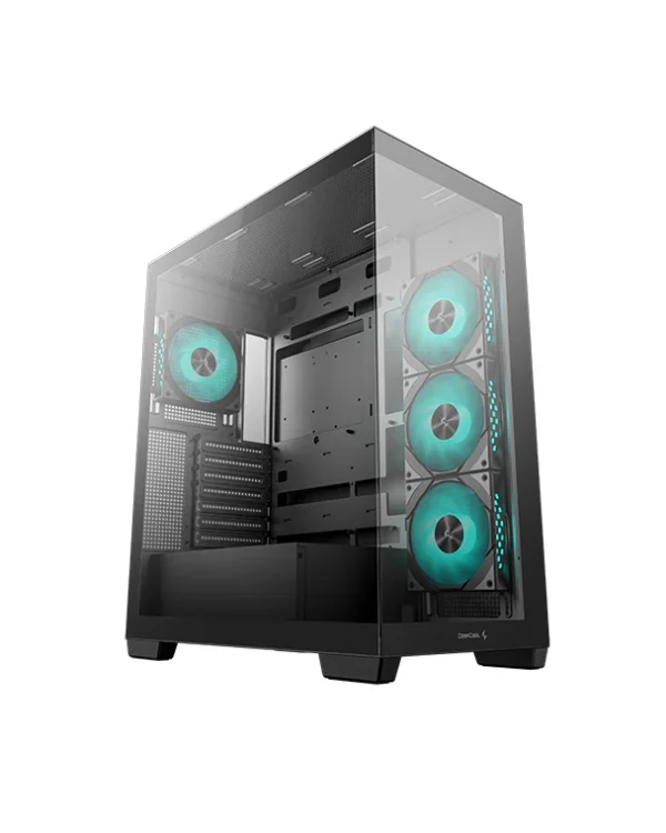Deepcool CG580 4F Black | White Mid-Tower Case with 4 ARGB Fans - Panoramic Glass Design - R-CG580-BKADA4-G-1 / R-CG580-WHADA4-G-1