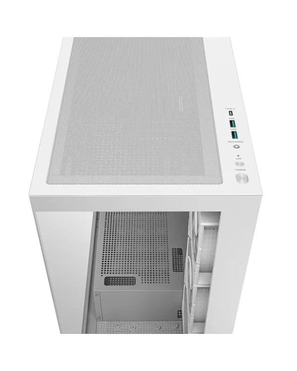 Deepcool CG580 4F Black | White Mid-Tower Case with 4 ARGB Fans - Panoramic Glass Design - R-CG580-BKADA4-G-1 / R-CG580-WHADA4-G-1