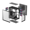 Deepcool CG580 4F Black | White Mid-Tower Case with 4 ARGB Fans - Panoramic Glass Design - R-CG580-BKADA4-G-1 / R-CG580-WHADA4-G-1