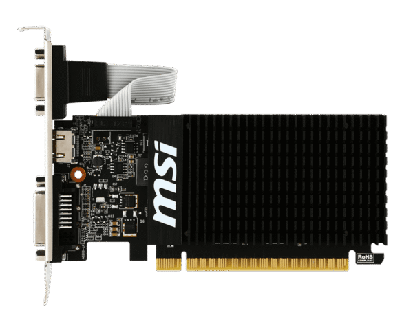 1 MSI GeForce GT 710 2GD3H LP 2GB DDR3 Graphics Card PCI Express 2.0 - GT 710 2GD3H LP 2GB