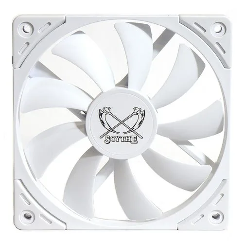 Scythe Kaze Flex II 120 Slim PWM 1800 RPM Cooling Fan White - KFS1215FD18W-P