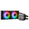 MSI MAG CORELIQUID M240 240mm Liquid Cooler with ARGB Lighting and Two Ball Bearing Fans - MAG CORELIQUID M240