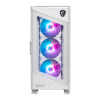 MSI MPG VELOX 100R WHITE Mid-Tower PC Case with ARGB Fans and Vertical GPU Mount - MPG VELOX 100R WHITE