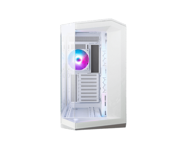 MSI MAG PANO 100R PZ WHITE Mid-Tower Gaming Case ATX Micro-ATX Tempered Glass ARGB - MAG PANO 100R PZ WHITE
