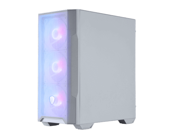 1 MSI MAG FORGE M100R WHITEMSI MAG FORGE M100R WHITE Micro-ATX Gaming Case Micro-ATX Mini-ITX Tempered Glass ARGB - MAG FORGE M100R WHITE