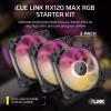 CORSAIR iCUE LINK RX120 MAX RGB 120mm PWM Thick Fan Starter Kit Triple Pack Magnetic Dome Bearing - CO-9051034-WW
