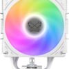 Scythe Mugen 6 Dual Fan White ARGB Edition Air Cooler 6 Heat Pipes 2500 RPM Intel LGA 1851 AMD AM5 - SCMG-6000DWR