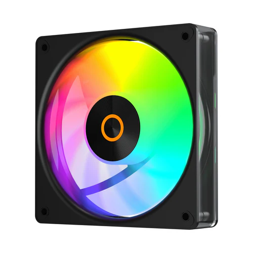 Ocypus GAMMA F12 ELITE ARGB Reverse Blade Chassis Fan 120mm 56 CFM 1.8mm H2O Black 3 in 1 - GAMMA-F12-BK3AM01E-GL