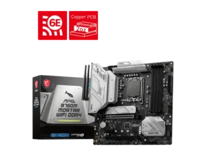 MSI MAG B760M MORTAR WIFI DDR4 Motherboard Intel B760 LGA 1700 DDR4 128GB PCIe 5.0 Wi-Fi 6E HDMI DisplayPort mATX - MAG B760M MORTAR WIFI DDR4