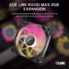 1 CORSAIR iCUE LINK RX120 MAX RGB 120mm PWM Fan Magnetic Dome Bearing 30mm Thick Black - CO-9051033-WW