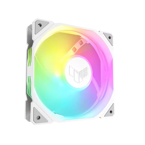 1 ASUS TUF Gaming TR120 ARGB 120mm PWM Fan Triple Pack Hydraulic Bearing 28mm Thick White - TUF GAMING TR120 FAN ARGB WHITE 3IN1