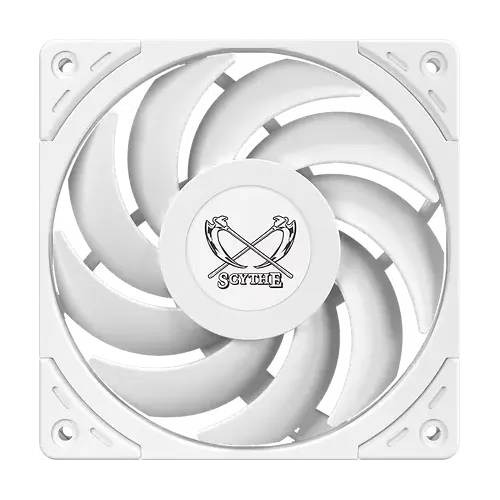 Scythe Wonder Tornado PWM Chassis Fan 120mm 75.17 CFM 2500 RPM White - WT1225FD25W-P