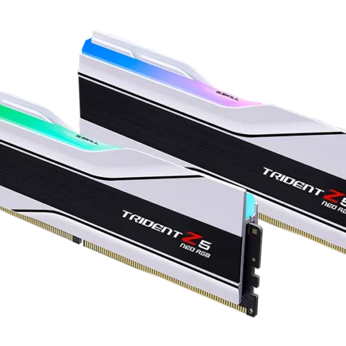 G.SKILL Trident Z5 Neo RGB White, DDR5-6000 CL28-36-36-96 32GB (2x16GB) Dual-Channel Memory Kit - F5-6000J2836F16GX2-TZ5NRW
