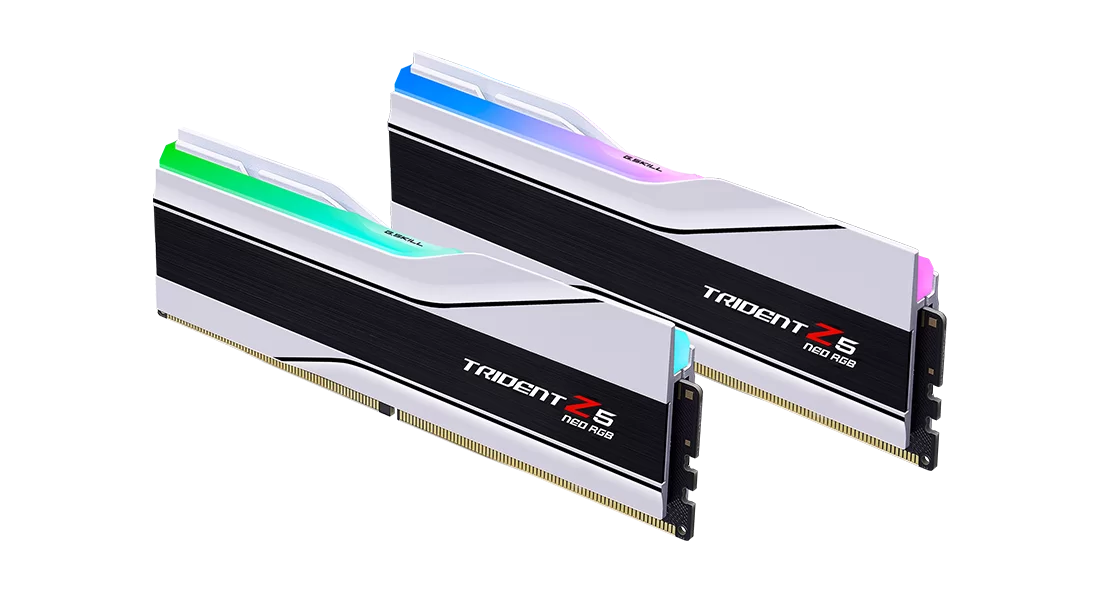 G.SKILL Trident Z5 Neo RGB White, DDR5-6000 CL28-36-36-96 32GB (2x16GB) Dual-Channel Memory Kit R...