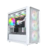 MONTECH X5M White Micro-ATX Mid-Tower Case ARGB 360mm Radiator Support - X5M White