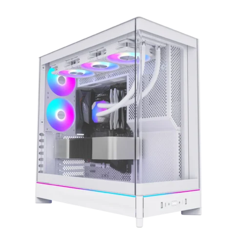 MONTECH HS02 PRO White ATX Mid-Tower Case Crystal Glass 360mm Radiator Support - HS02 Pro White