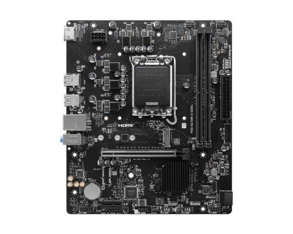 1 MSI PRO H610M-S DDR4 Motherboard Intel H610 LGA 1700 DDR4 64GB PCIe 4.0 HDMI mATX - PRO H610M-S DDR4
