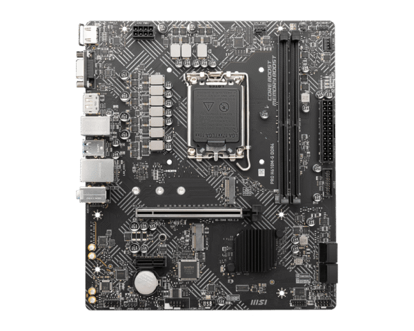 MSI PRO H610M-G DDR4 Motherboard Intel H610 LGA 1700 DDR4 64GB PCIe 4.0 HDMI VGA DisplayPort mATX - PRO H610M-G DDR4