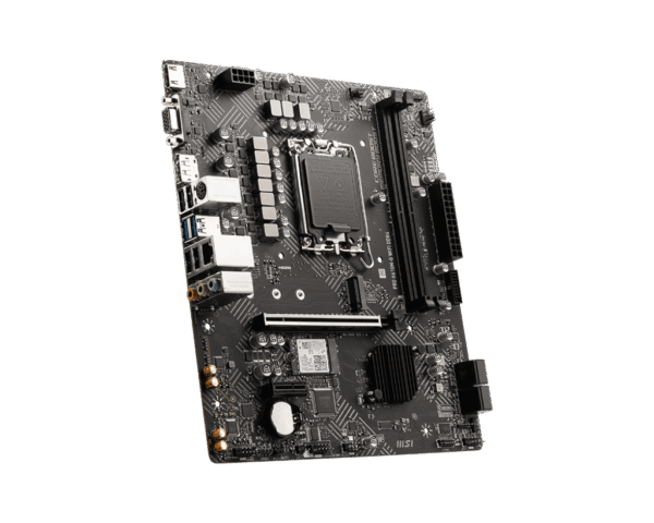MSI PRO H610M-G WIFI DDR4 Motherboard Intel H610 LGA 1700 DDR4 64GB PCIe 4.0 Wi-Fi 5 HDMI VGA DisplayPort mATX - PRO H610M-G WIFI DDR4