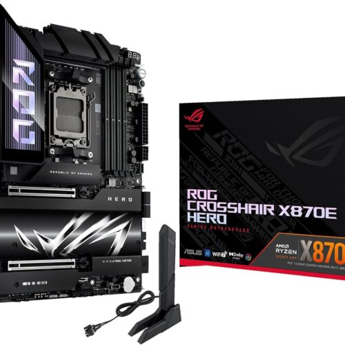 Asus ROG Crosshair X870E Hero BTF ATX Motherboard AMD X870E Chipset DDR5 PCIe 5.0 WiFi 7 USB4 - ROG CROSSHAIR X870E HERO BTF