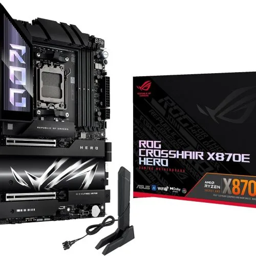 Asus ROG Crosshair X870E Hero BTF ATX Motherboard AMD X870E Chipset DDR5 PCIe 5.0 WiFi 7 USB4 - ROG CROSSHAIR X870E HERO BTF