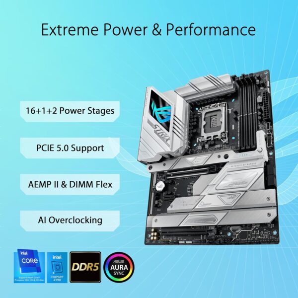 ASUS ROG Strix Z790-A Gaming WiFi II ATX Motherboard Intel Z790 DDR5 PCIe 5.0 WiFi 7 - ROG STRIX Z790-A GAMING WIFI II