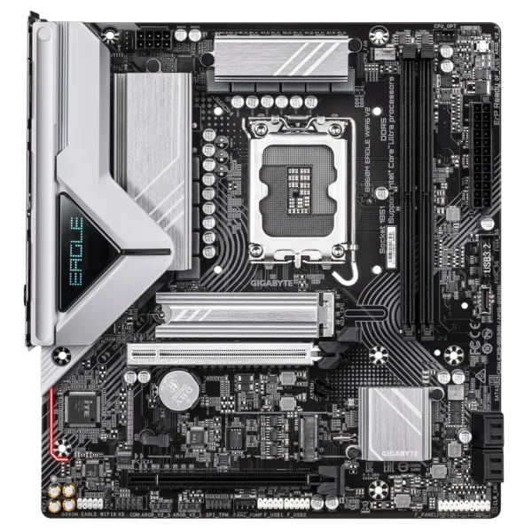 GIGABYTE B860M EAGLE WIFI6 V2 Micro ATX Motherboard Intel B860 DDR5 PCIe 5.0 WiFi 6 - GA-B860M-EAGLE-WIFI6-V2