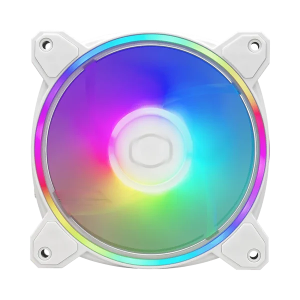 1 COOLER MASTER MASTERFAN MF120 HALO2 WHITE EDITION 3IN1 120mm Case Fan ARGB LED - MFL-B2DW-213P2-R2