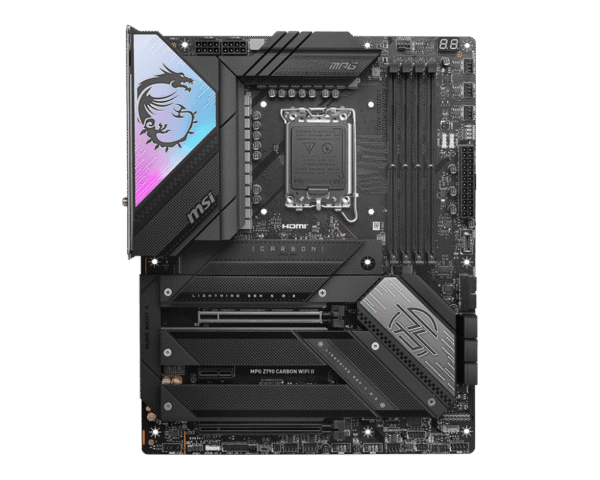 MSI MPG Z790 CARBON WIFI II Motherboard Intel Z790 LGA 1700 DDR5 7800MHz Wi-Fi 7 - MPG Z790 CARBON WIFI II