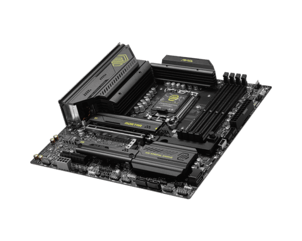 MSI MAG B860M MORTAR WIFI mATX Motherboard for Intel Core Ultra Series 2, DDR5 9200+ MT/s, Wi-Fi 7, Thunderbolt 4, PCIe 5.0 M.2 - MAG B860M MORTAR WIFI