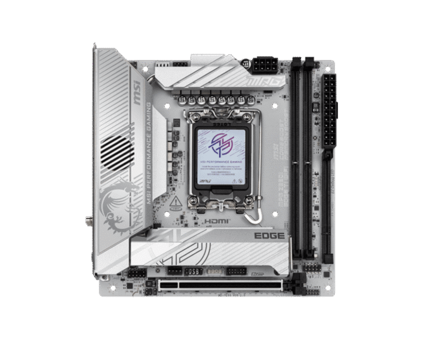 MSI MPG Z890I EDGE TI WIFI Mini-ITX Motherboard for Intel Core Ultra Series 2, DDR5 8600+ MT/s, Wi-Fi 7, Dual Thunderbolt 4, PCIe 5.0 M.2 - MPG Z890I EDGE TI WIFI